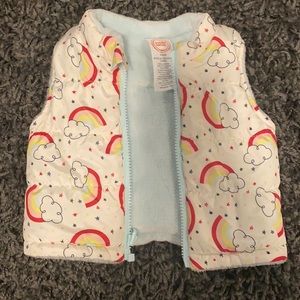 Girls 3-6M rainbow vest